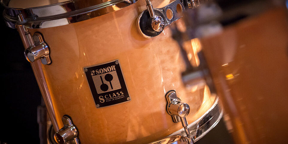 Cropped photo of a Sonor drum